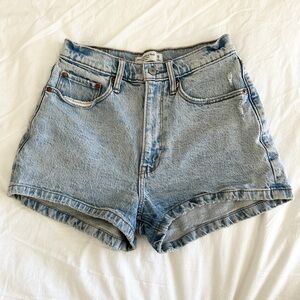 A&F Curve Love High Rise Mom Shorts